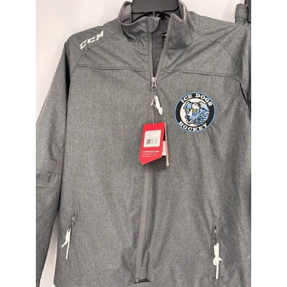 CCM Fairbanks Ice Dogs Hockey Gray Tactical Cool Jacket Pant Set - Main Image